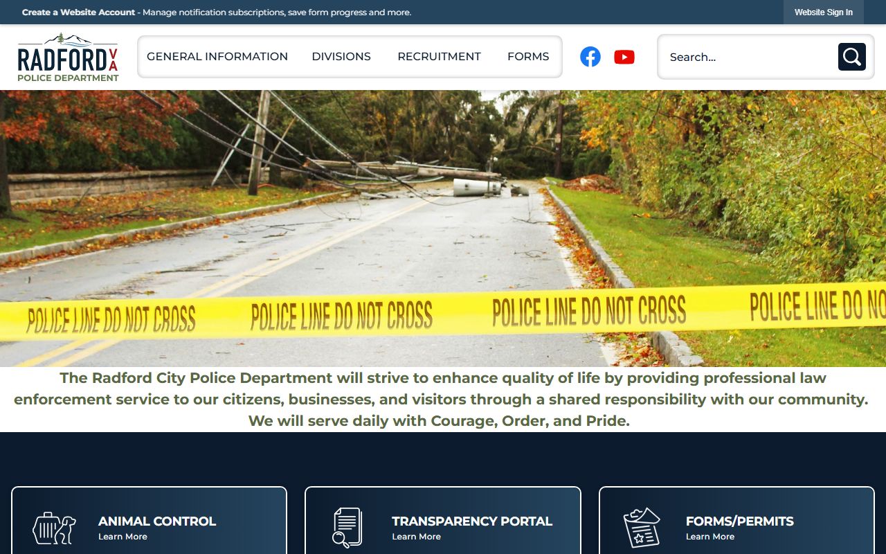 Radford busted mugshots police department records