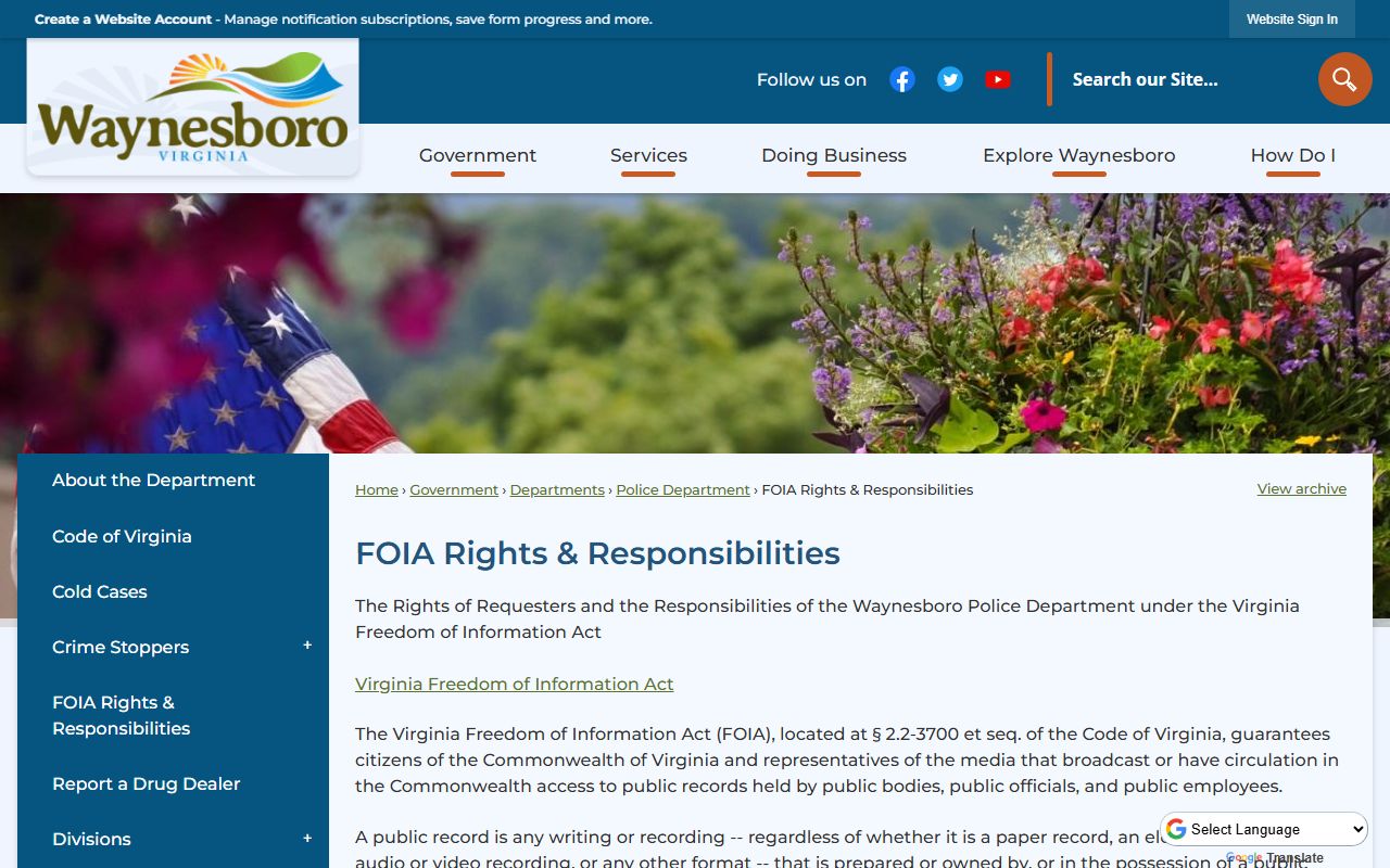 Waynesboro Virginia Circuit Court criminal records mugshots